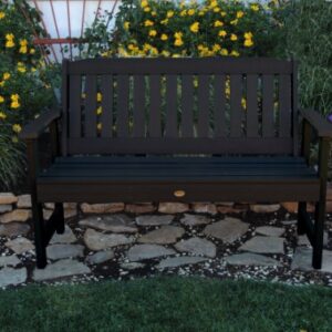 Highwood AD-BENW1-BKE Lehigh Garden Bench, 5 Feet, Black