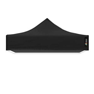 Canopy Top Cover Replacement Cloth Only Top Fabric (5x5, Black)