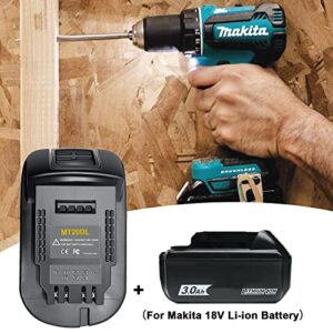 MT20DL Battery Adapter, Convert for Makita 18V Li-ion Battery to for DeWalt 18V/20V Lithium-Ion Tool Battery Adapter, Use for DeWalt 18V/20V Max Li-ion Cordless Power Tools