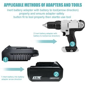 MT20DL Battery Adapter, Convert for Makita 18V Li-ion Battery to for DeWalt 18V/20V Lithium-Ion Tool Battery Adapter, Use for DeWalt 18V/20V Max Li-ion Cordless Power Tools