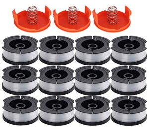 af-100 spool replace af100 af-100-3zp af-100-bkp compatible with gh900 gh600 gh610 string trimmer 30ft 0.065″ trimmer line replacement spool refills (12 + 3 pack) by topemai