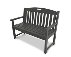 trex outdoor furniture txb48ss yacht club 48″ bench, stepping stone