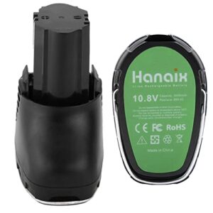 Hanaix 10.8V 3.0Ah Battery Compatible with Dremel 855-02 855-01 8000-01 8001-01 8001-02 Li-ion Replacement for Dremel 10.8v Battery