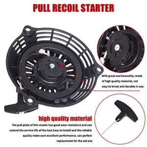 Gashwer Lawn Mower Recoil Starter Pull Start Compatible with Honda GC 130/160 GCV 130/160 4hp 5hp 6hp 6.5hp EN2000 Hru19 GC135 GC160 Parts Generator Engine Motor Replace 28400-Zl8-023ZA Black