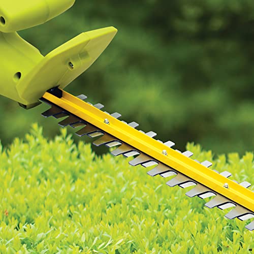 Sun Joe HJ22HTE-MAX Electric Dual-Action Hedge Trimmer, 22-Inch, 3.8 AMP, Dual-Handed Safety, Green