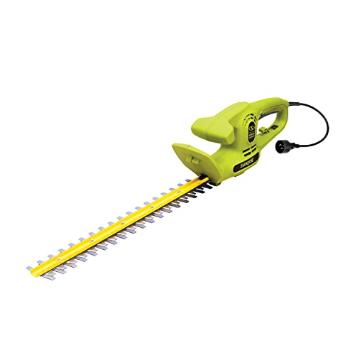 Sun Joe HJ22HTE-MAX Electric Dual-Action Hedge Trimmer, 22-Inch, 3.8 AMP, Dual-Handed Safety, Green