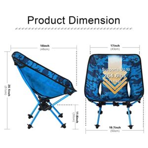 ABCCANOPY Camping Chairs, Large, Turquoise