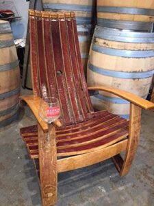 wine barrel adirondack chair
