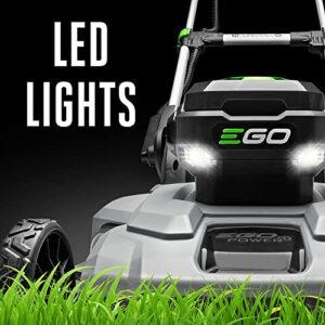 EGO Power+ LM2142SP 21-Inch 56-Volt Lithium-Ion Cordless Electric Dual-Port Walk Behind Self Propelled Lawn Mower with Two 5.0 Ah Batteries & Charger Included