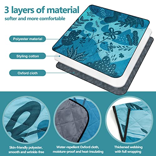 Homde Picnic Blanket 79"x79" Beach Blanket Waterproof Sandproof for Outdoor Beach Camping Hiking Travel Machine Washable Blue Garden