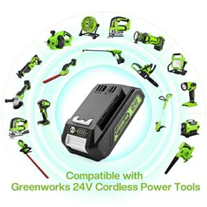 ANTRobut 24V 3.0Ah Replacement for Greenworks 24V Battery 29842 29852 BAG708 BAG711 Compatible with Greenworks 24V Cordless Tools 20352 22232 2508302