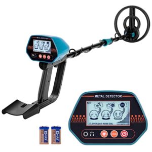 metal detector for kids – 8 inch waterproof kid metal detectors gold detector lightweight search coil adjustable metal detector for junior & youth with high accuracy