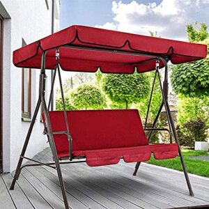 Foviza Porch Swing Cover Swing Canopy Ceiling Cover Outdoor Swing Canopy Replacement Outdoor Waterproof Swing Covers For Patio/Lawn/Garden Swing Cushion