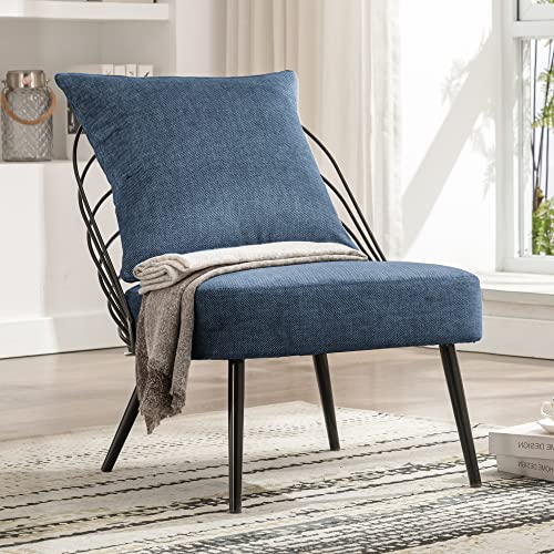 LUE BONA Indoor/Outdoor Handmade Relax Rocking Chair,Comfy Rocker Chair Solid Wood Modern Accent Rocking Glider Chair with Rush Weave for Living Room, Bedroom, Balcony, Patio.