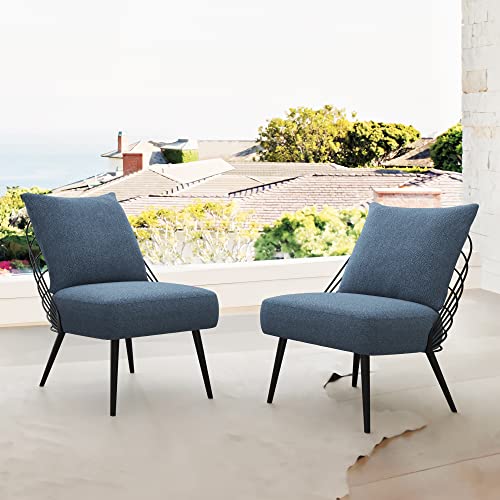 LUE BONA Indoor/Outdoor Handmade Relax Rocking Chair,Comfy Rocker Chair Solid Wood Modern Accent Rocking Glider Chair with Rush Weave for Living Room, Bedroom, Balcony, Patio.