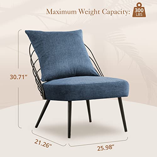 LUE BONA Indoor/Outdoor Handmade Relax Rocking Chair,Comfy Rocker Chair Solid Wood Modern Accent Rocking Glider Chair with Rush Weave for Living Room, Bedroom, Balcony, Patio.