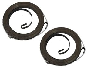 deawater 2pcs starter spring 155-244 for echo most trimmers, hedge trimmers and blowers 17722042030, 17722044330, gb34025, black