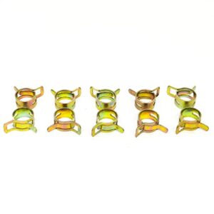 02-040 Hose Clamps For Oregon Part Replace 1/4" & 3/16" Fuel Lines (10 Pack)