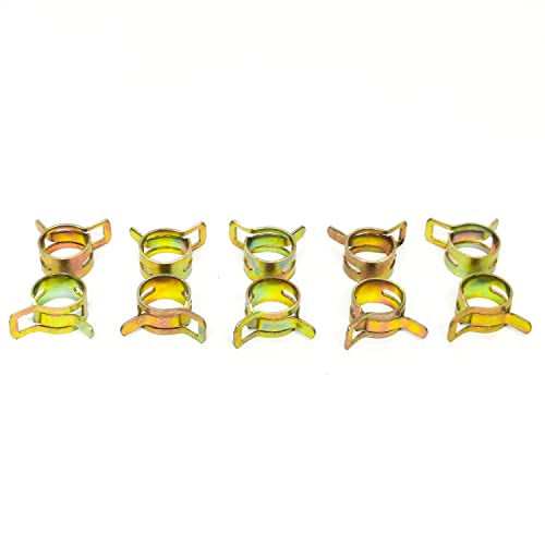 02-040 Hose Clamps For Oregon Part Replace 1/4" & 3/16" Fuel Lines (10 Pack)