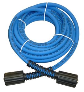 uberflex kink resistant pressure washer hose 1/4″ x 25′ 3,100 psi with (2) 22mm