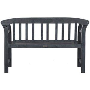 Safavieh PAT6742B Outdoor Collection Porterville Ash Grey 2 Seat Bench