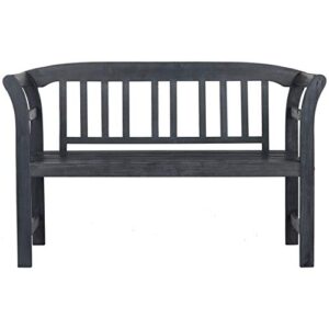 Safavieh PAT6742B Outdoor Collection Porterville Ash Grey 2 Seat Bench