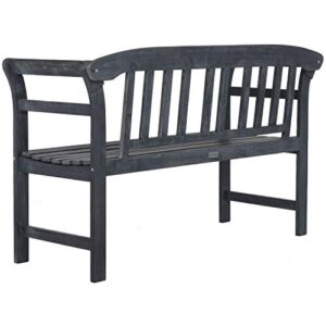 Safavieh PAT6742B Outdoor Collection Porterville Ash Grey 2 Seat Bench
