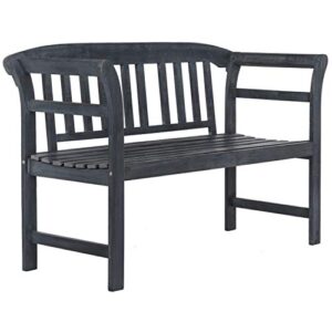 Safavieh PAT6742B Outdoor Collection Porterville Ash Grey 2 Seat Bench