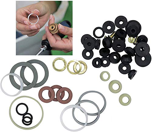 Azi 45pc Complete Home Washer Plumbing Repair Kit Assortment DIY and Professional Repairs – Plumbing Emergencies, Worn Out Washer Replacements