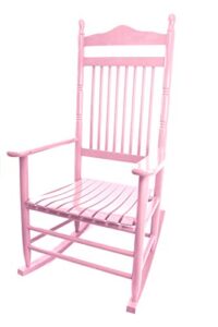 dixie seating calabash wood rocking chair no. 467srta coastal pink