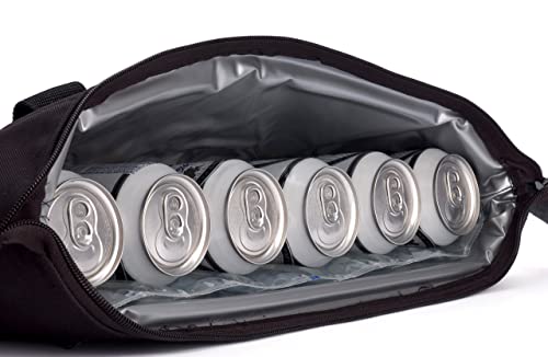 Caddy Swag Golf Bag Cooler Beer Sleeve 6 Can - Fun Golf Gifts for Men & Women - Golf Cart Cooler for Drinks, Food, General Use - Great for Golf Bag Accessories for Men, Beer Sleeve for Cans, and More