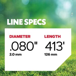 Oregon Gatorline 1-pound Round String Trimmer Line of .080-inches x 413-feet – Fits Most Trimmer Types (21-380),Green