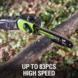 Greenworks Pro 80V 10 inch Brushless Cordless Polesaw, Tool Only, PS80L00