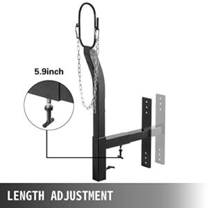 VEVOR Livestock Stand Steel Gate Attachment Nose Loop Headpiece, 9.8inch Height and Trimming Stand 5.9inch Length Adjustable, Nose Loop Goat Trimming Stands, Sheep Shearing Stand, for Sheep & Goats