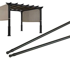 ALISUN Length Adjustable Weight Rods/Pull Tubes for Pergola Canopy (2 Rods Included, from 77 inches to 146 inches)