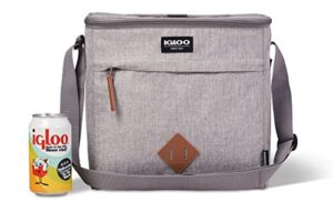 igloo maxcold heritage hard liner 12-can cooler – grey