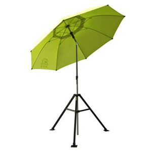 revco ub-250-yellow ub-250 black stallion flame retardant umbrella w/stand
