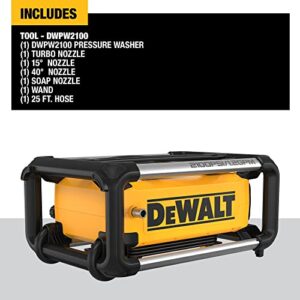 DEWALT Electric Pressure Washer, 2100 PSI, Jobsite Power Washer (DWPW2100)