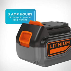 BLACK+DECKER 20V MAX Lithium Battery 3.0 Amp Hour (LB2X3020 OPE)