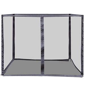 10'x10' Gazebo Canopy Replacement Netting,Mesh Screen Netting Sidewalls with Zipper for Patio Gazebo Canopy Tent(Screen Sidewalls ONLY)