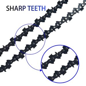 Opuladuo 2PC 6 Inch Chainsaw Chain, Replacement Chain for BLACK+DECKER Alligator Lopper LLP120, LLP120B, LP1000, NLP1800 Chain Saw - 1/4" - .050" - 42 DL