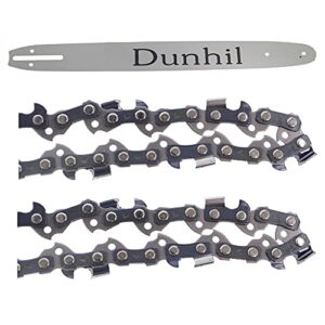 dunhil 2 pack 16-inch 325 050 66dl chainsaw chains with 1 chainsaw guide bar set fits for husqvarna 41 45 49 51 55 336 339xp 550xp 340 346 345 350 351 435 440 445 450 450e