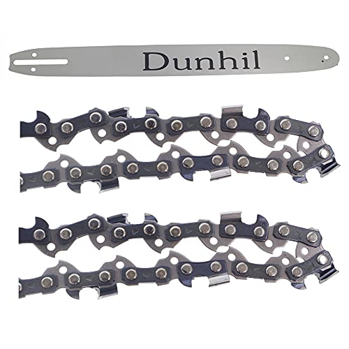 Dunhil 2 pack 16-Inch 325 050 66DL Chainsaw Chains with 1 Chainsaw Guide Bar Set fits for Husqvarna 41 45 49 51 55 336 339XP 550XP 340 346 345 350 351 435 440 445 450 450e