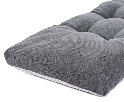 Kyaringtso Bench Cushion, Non-Slip Bench Cushions for Shoe Storage, Window Seat, Kitchen, Indoor, Outdoor Furniture (36"x14", Dark Gray)