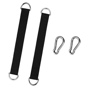 2 pcs tree swing straps tree swing hanging kit,heavy duty fitness pull up hanging straps perfect for tree swing seat,hammock,plank,hammock,cable machine attachment for gym