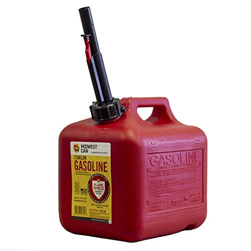 Quick-Flow Spout Midwest Can 2310 Auto Shut Off Gasoline Can - 2 Gallon