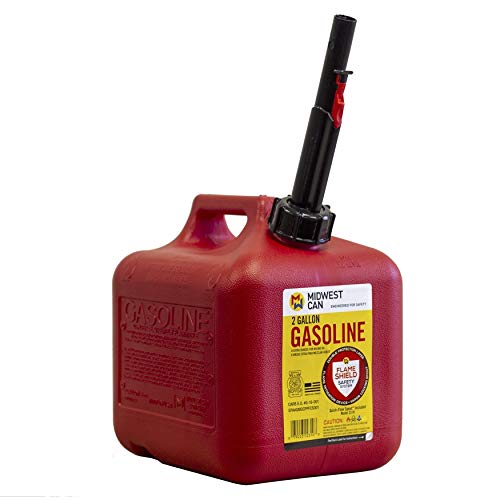 Quick-Flow Spout Midwest Can 2310 Auto Shut Off Gasoline Can - 2 Gallon