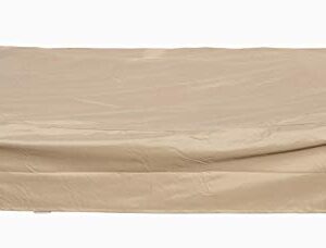 Dineli Outdoor Sectional Patio Sofa Covers Waterproof and Water Resistant 120＂L x 61＂W x 24.4＂H Heavy Duty 600D Rectangular Furniture Covers (Olive Green)