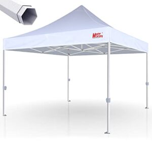 MASTERCANOPY Premium Heavy Duty Pop Up Commercial Instant Canopy Tent (10x10, White)
