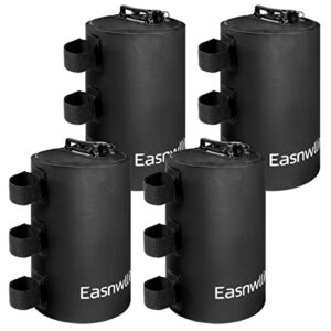 easnwllim canopy water weight bag leg weights for pop up canopy,tent,gazebo,set of 4,black